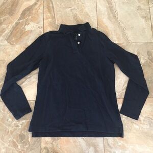 Lands’ End Long Sleeve Navy Blue Polo​​​